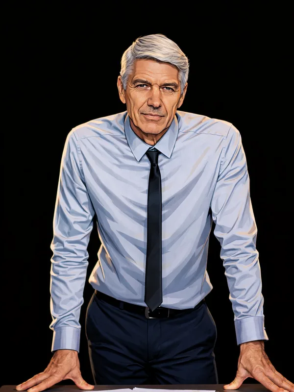 Personnage de Hold Up penché sur son bureau
