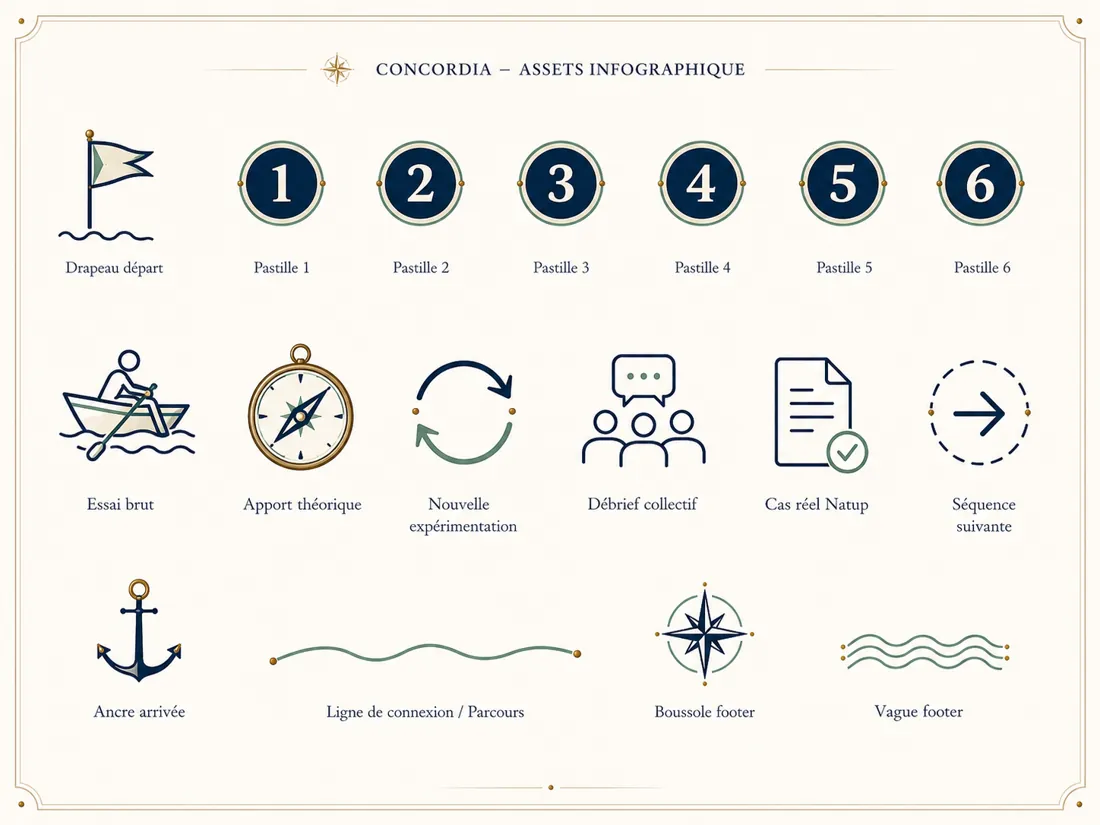 Pictogrammes du Concordia