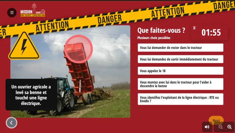 RTE, Enedis et la MSA : session de jeu